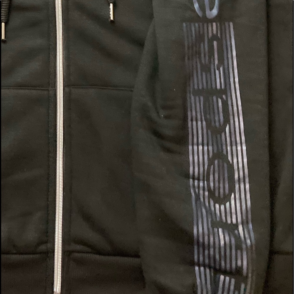 NWT Bebe Sport Reflector print Hoodie sweatshirt zip jacket warm and soft